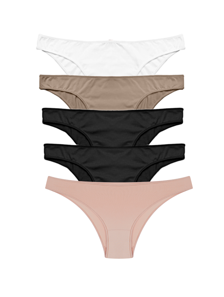 HOPE Bikini Microfiber No Show Basic 5 Pack