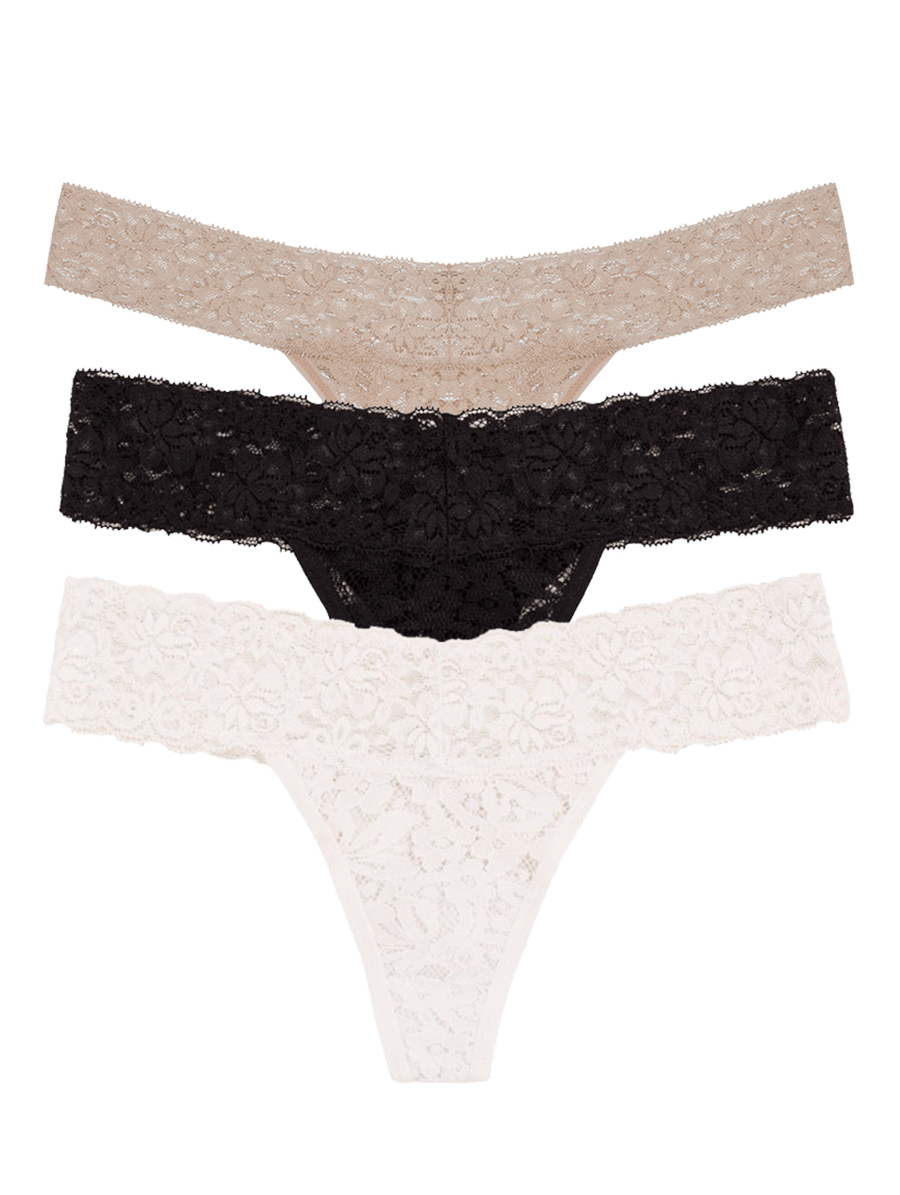 HOPE Lace Thong Lingerie - 3 Pack