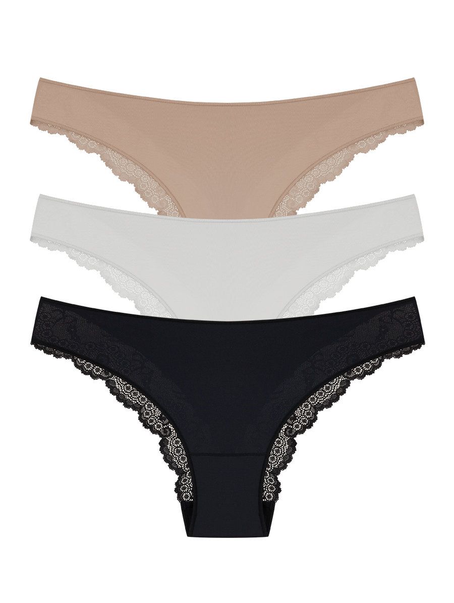 HOPE Lace Microfiber Cheeky Hipster BASIC 3 Pack